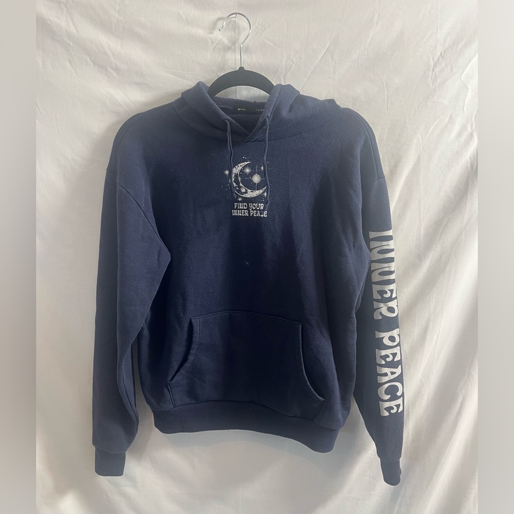 Social Scene Navy Hoodie XS